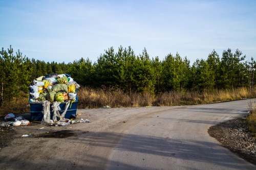 Eco-friendly recycling process during rubbish removal